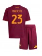 AS Roma Gianluca Mancini #23 Replika Hemmakläder Barn 2025-26 Kortärmad (+ byxor)